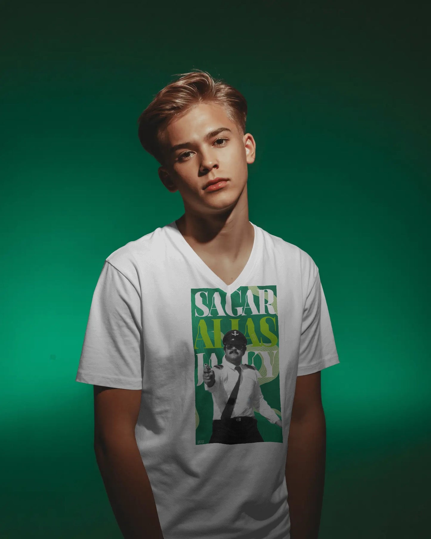 Sagar Alias Jacky Vintage Graphic Tee – Malayalam Retro Collection
