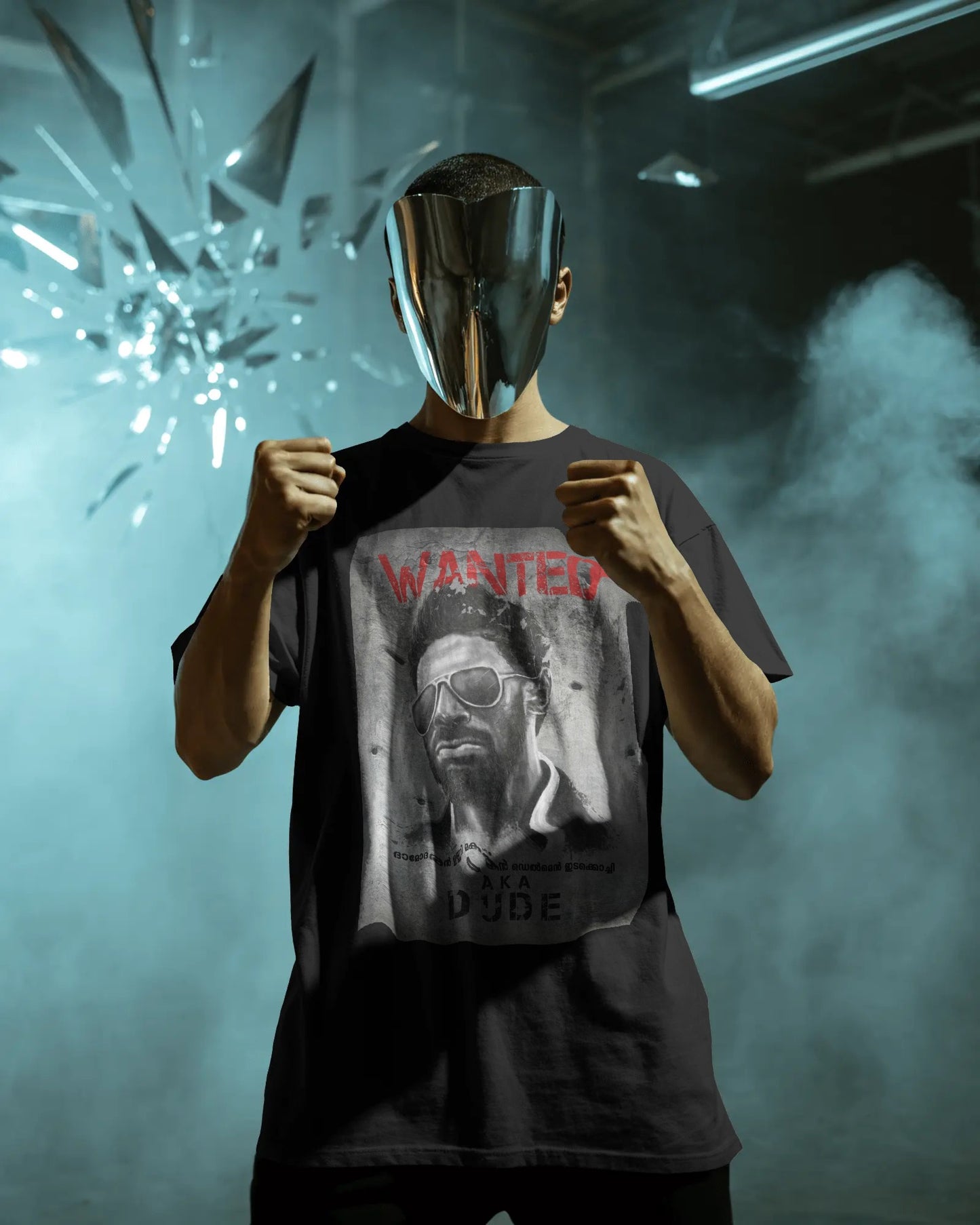 “Wanted Dude” Malayalam Cinema Graphic Tee